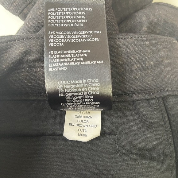 Liverpool Pencil Skirt‎ Womens Sz 10/30 Gray Plaid Pockets Stretch Elastic Waist - Picture 10 of 10